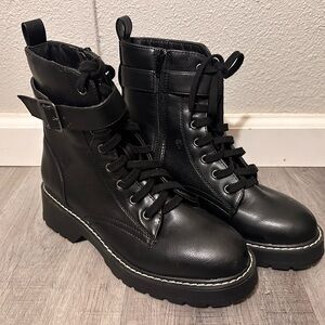 Brand New! Women's Black Combat Boots XOXO